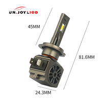 Ampoule de phare de voiture LED super lumineuse 9005 9006 45W 6000K, lampe de remplacement automobile