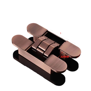 مفصلات متقاطعة لأبواب غير مرئية مزدوجة الفتح مفصلات مخفية قابلة للتعديل للأبواب الداكنة الخشبية والقابلة للطي - Product Image 2