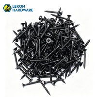 Vis autotaraudeuses noires LEKON C1022A toutes tailles à filetage grossier et fin pour plaques de plâtre – Prix direct usine