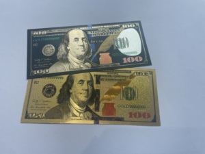 Neu eingetroffen: Maßgefertigte schwarze Folien-Repliken von US-Dollar-Scheinen für Film- und Foto-Partys – Neuheiten für Filme, Partys und USA-Themen - Product Image 4