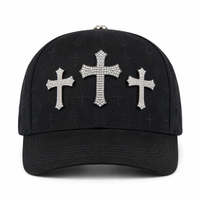 Casquette Tombochio 5 panneaux en daim noir avec doublure en satin, broderie personnalisée, nouveau design, grande quantité, pour homme et femme