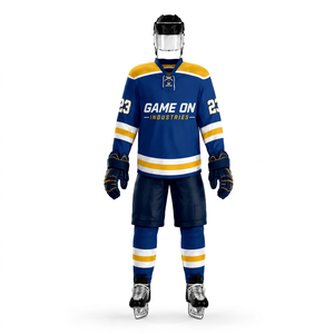 New Design Custom <b>Make</b> <b>Your</b> <b>Own</b> Team Ice Hockey Jerseys Professional High Quality 100% Polyester Sublimation Transfer Print - Product Image 1