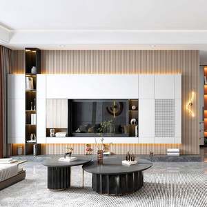 Meuble TV Santopova Design pour salon, meubles en bois modernes, meuble de salon, support TV moderne - Product Image 1