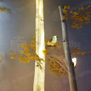 Chi nhánh bạch dương trắng dẫn ánh sáng ngoài trời cho vườn, công viên, lễ hội, kỳ nghỉ, và chiếu sáng trang trí - Product Image 4