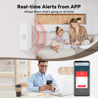 Tuya WiFi PIR Sensor Gerak Keamanan Rumah Pintar Inframerah 128 Deteksi Sudut Lebar Alarm Sensor Tubuh Manusia Bekerja dengan Aplikasi Kehidupan Cerdas