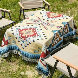 Couverture de salon de camping en plein air personnalisée <span class=keywords><strong>serviette</strong></span> de canapé motifs floraux et de dessins animés joyeux pour l'atmosphère décorative B & B - Product Image 6