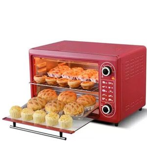 Horno de Sobremesa de Acero Inoxidable para el Hogar, Temporizador, Gran Capacidad, Sin Humo, Multiusos, para Hacer Pan y Pizza - Product Image 6