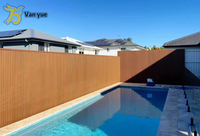 Panneau mural WPC moderne en promotion, ignifuge, extérieur, 219*26mm, en PE, facile à installer pour usage commercial et de divertissement
