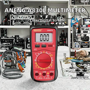 Цифровой мультиметр с ЖК-дисплеем для тестирования переменного/постоянного тока, тестер диодов с точностью 0,1%, диапазон 0-500В/10А, портативный ручной инструмент для электрических измерений - Product Image 1