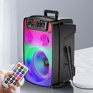 Kakusiga 8 Inch 10W Rechargeable <b>Speaker</b> With Led Lights Bluetooth Fm <b>Usb</b> Ksc 688 - Product Image 6