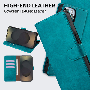 เคสกระเป๋าสตางค์แบบฝาพับแม่เหล็กกันกระแทกพร้อมขาตั้งสำหรับ S26 <span class=keywords><strong>Galaxy</strong></span> S24 S25พิเศษบวกกับเคสขนาดใหญ่ที่กำหนดเองได้สำหรับธุรกิจและการเดินทาง - Product Image 2