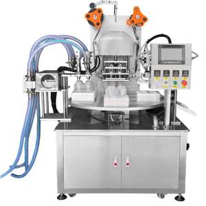 Machine de scellage rotative entièrement automatique et personnalisable pour gobelets en plastique, bouteilles et barquettes de gelée/lait - Product Image 6
