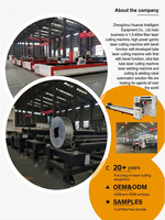 Paslanmaz Çelik Prefabrik Modüler Yapı Bileşenleri için Cypcut Kontrollü Yüksek Hızlı Fiber Lazer Profil Kesici