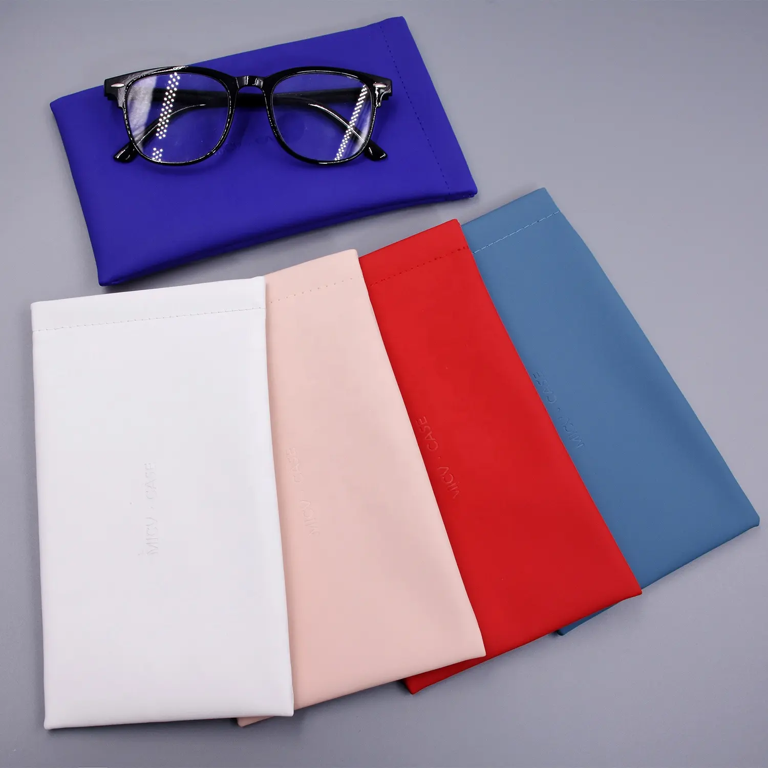 Bestpackaging deri yumuşak güneş gözlüğü durumda taşınabilir açmak için sıkmak gözlük kılıfı özel logo gözlük çantası