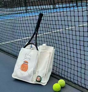 Hongao tùy chỉnh vải Tote Túi thể thao đa Túi vai Crossbody cầm tay DIY quảng cáo cầu lông/Quần vợt phim hoạt hình - Product Image 3