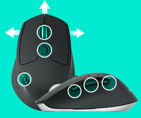 Mouse Sensor Optik Nirkabel M720 Portabel Antarmuka USB 3D untuk Tangan Kanan, Kompatibel dengan Komputer Desktop/Laptop untuk Penggunaan di Rumah