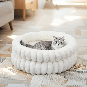 Offre spéciale nouveauté toutes saisons chaud confortable en peluche antidérapant doux chien coussin respirant panier de couchage intérieur chien lit - Product Image 1