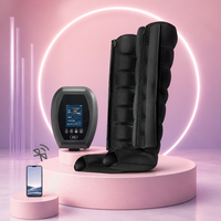 Appareil de pressothérapie électrique CE à 8 chambres avec compression d'air de 30-260 mmHg, écran tactile et masseur de jambes sans fil