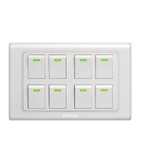Interrupteur mural électrique blanc de haute qualité, nouveau design, 16A 250V