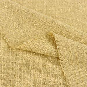 2024 패션 <span class=keywords><strong>100</strong></span>% 폴리 에스테르 모직 직물 Boucle 트위드 격자 무늬 세트 원피스 여성의 코트에 대 한 반짝이와 직물 - Product Image 2