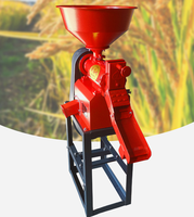 Ensemble de mini-machine à décortiquer le riz commerciale avec composants essentiels, moteur et moteur, comprend un décortiqueur et un éplucheur de riz