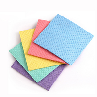 Éponge absorbante RZF pour la cuisine, chiffon de nettoyage biodégradable et écologique, séchage rapide, lavage du visage, carré 4 mm, 250%-500% absorbant
