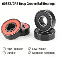 Roulements à billes de haute précision miniatures 608 6082rs 608ZZ 2RS ABEC-7 pour compétition de skateboard et patins à glace