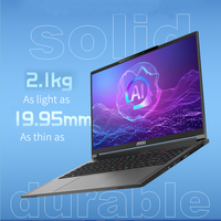 Ordinateur portable de jeu MSI 16 pouces avec graphiques Rtx Ordinateur portable de jeu Rtx 4080 Ultra 9 185H MSI Creator 16 AI Studio 2025 Ordinateurs portables