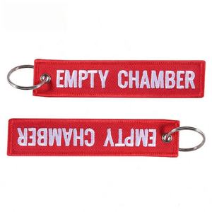 Llavero bordado RED EMPTY CHAMBER, cordón táctico de seguridad para armas, para campo de tiro, EDC y regalos promocionales - Product Image 4