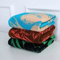 100% coton Jacquard serviette de plage personnalisé rayé séchage rapide sans sable confortable pliable pour piscine salle de bain utilisation