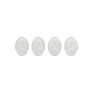 โอริกซ์ ไม้แขวนเสื้อใสขนาดเล็ก (แพ็ค 4 ชิ้น) แบบมีกาวในตัว - Product Image 1