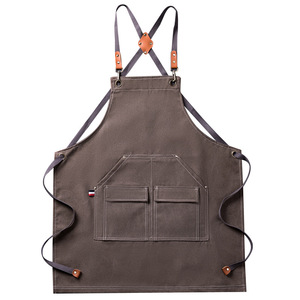 Grembiule da cucina con Logo personalizzato in cotone impermeabile in tela Delantal De Cocina