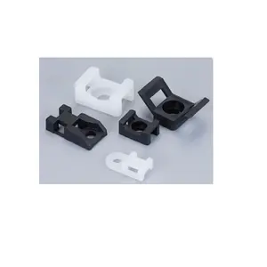 Supply on plastic saddle type tie mounts cable tie holder