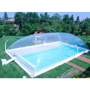 Pvc Zwembad Dome Cover Opblaasbare Transparante Zwembad Cover Tent Voor Zwembaden
