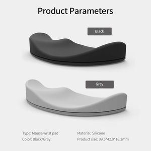 Reposamuñecas para Ratón, Cojín de Resina ABS, Soporte Suave para Manos y Muñecas, Blanco, Sostenible y Duradero, para Juegos de Computadora - Product Image 5