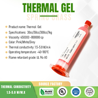 Gel isolant thermique en silicone pour dissipateur de chaleur CPU/GPU d'ordinateur portable, conforme ROHS, 2W 3W 4W 5W