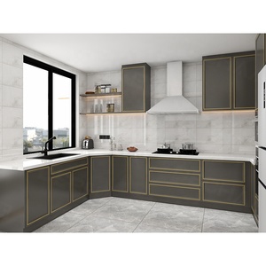 墙Kichen橱柜现代厨房家具小厨房单位套装橱柜 - Product Image 4