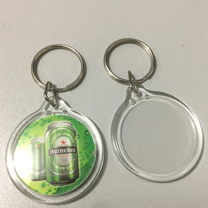 Tùy Chỉnh Acrylic Móc Khóa Mặt Dây Chuyền Trong Suốt Vòng Acrylic Khung Ảnh Với Kim Loại DIY <span class=keywords><strong>Keyring</strong></span> Cho Quà Tặng Khuyến Mãi - Product Image 2