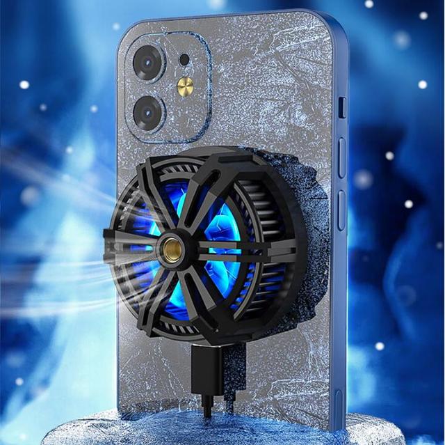 Portable 15W Wireless Charging Magnetic Bracket Semiconductor Mobile Phone Cooler Heat Sink for Android for iPhone Accessories