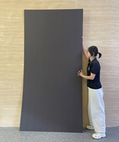 Panel de Pared Interior Moderno de PVC con Chapa de Madera de Bambú Carbonizado, 5mm-8mm de Grosor, Resistente a la Humedad, Acabado Dorado, Panel de Cristal para el Hogar