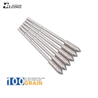 Pointe de flèche détachable Elong Outdoor 3,2 mm en acier inoxydable, 80, 100, 120 grains, pour tir à l'arc sur cible