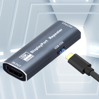 Répéteur de port DP, amplificateur de signal, booster 4K 240Hz 60Hz, rallonge, booster DP femelle vers femelle pour jeux VR PC