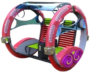 Cheap Amusement 360 rueda giratoria <span class=keywords><strong>2</strong></span> jinetes eléctrico feliz coche rodante - Product Image 1