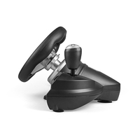 Volant de course Honcam PC 270 degrés, volant de simulation de conduite avec pédalier et levier de vitesses réactifs pour jeux de course PC PS3
