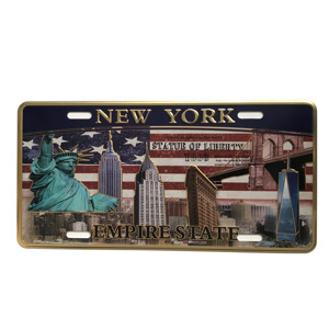 Fabrik Großhandel USA 12*6 Zoll kunden spezifische gedruckte Nummern schilder - Product Image 3