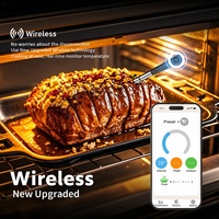 Thermomètre à viande sans fil IP67 BT5.3 avec sonde ultra-fine, batterie 48H, contrôle par application pour barbecue, four, cuisson, OEM