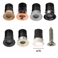 Mini projecteur encastré à LED ultra petit pour la maison et le bureau Ensemble de mini projecteurs ronds pour armoire d'escalier