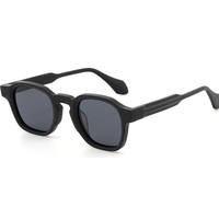 Lunettes de soleil polarisées carrées en acétate, tendance rétro classique, design vintage pour hommes et femmes, avec verres TAC