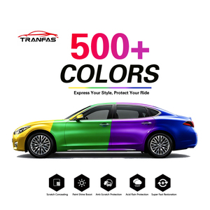 Film de protection de voiture en PVC caméléon noir et rouge, résistant au sable, vinyle pour véhicule, changement de couleur, autocollant pour carrosserie, résistant aux UV, durable, CAMUSE 7.5mil - Product Image 6
