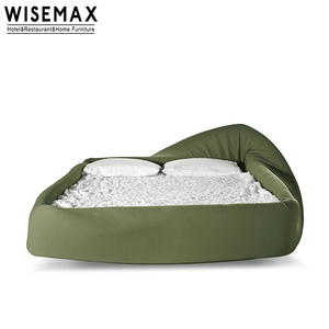 WISEMAX-muebles de dormitorio modernos, marco de madera rectangular, tela elástica, borde plegable, queen, Software, <span class=keywords><strong>cama</strong></span> para el hogar - Product Image 5